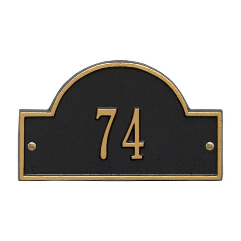 Address plaque Arch marker petite wall