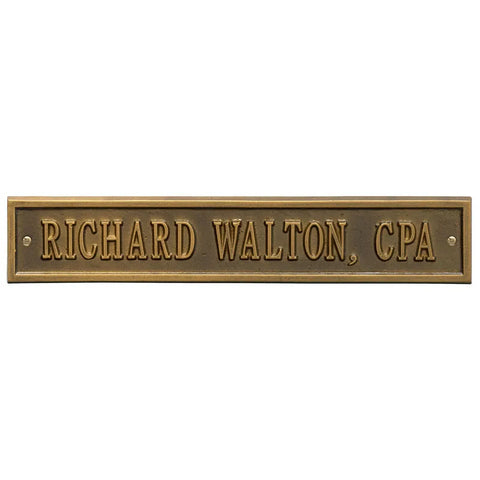 Address plaque Arch Extension – Standard Wall – One Line