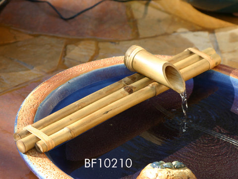 Bamboo water spout and pump