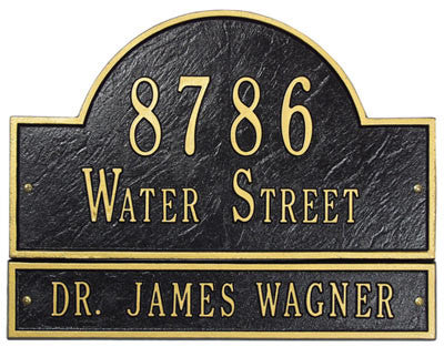 address plaque