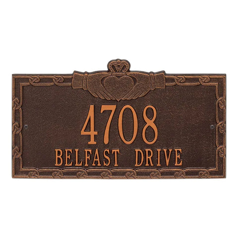 Address plaque Claddagh