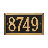 Address plaque Double line standard wall