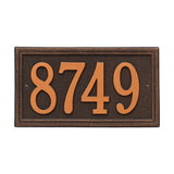 Address plaque Double line standard wall