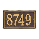 Address plaque Double line standard wall