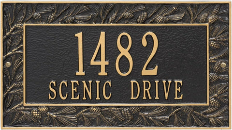 address plaque Pinecone