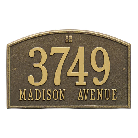 Address plaque Cape Charles standard wall marker