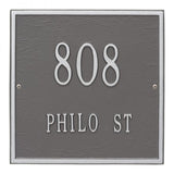 Address plaque Square, standard wall