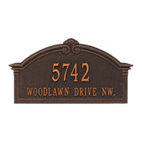 Address plaque Roselyn Arch Grande personalized wall