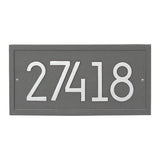Address plaque Neohaus Modern Rectangle personalized wall