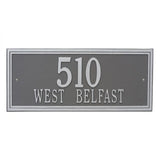 Address plaque Double line Estate wall