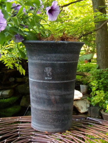 long tom plant pots Long Tom cylinder handmade greenhouse flower pot, set of 2